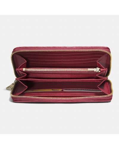 coach cherry wallet
