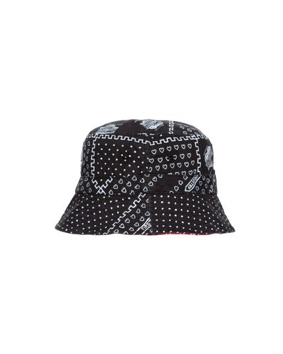 帽子 Carhartt WIP BANDANA BUCKET HAT Carhartt WIP Graphic Bucket Hat - black (heart bandana print