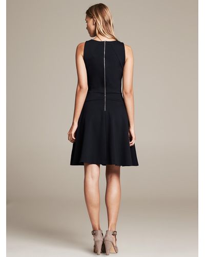 banana republic navy blue dress Linen-Blend Tie-Front Mini Dress