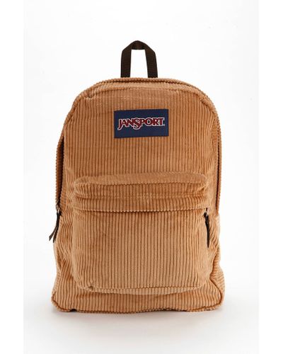 Vintage tan corduroy jansport backpack cheap
