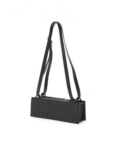 Y. Project Leather Mini Accordio Baguette Bag in Black | Lyst