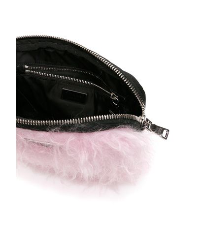 fluffy pink prada bag