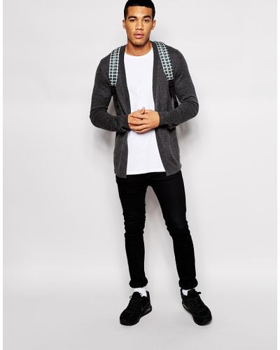 buttonless cardigan