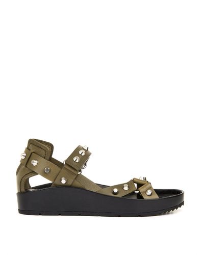 balenciaga arena leather sandals