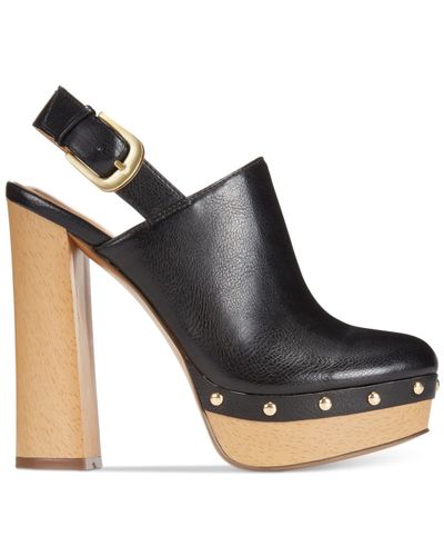 slingback clog heels