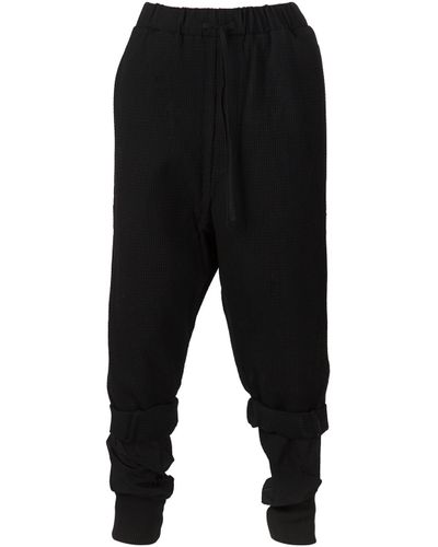 Song For The Mute Double Layer Track Trousers in Black for Men - Lyst