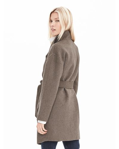 banana republic long wrap jacket