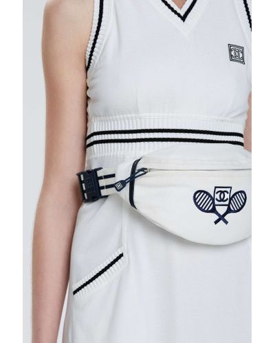 chanel fanny pack white