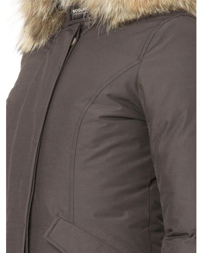 Woolrich Arctic Fur-Hood Down Parka Jacket in Black | Lyst Canada