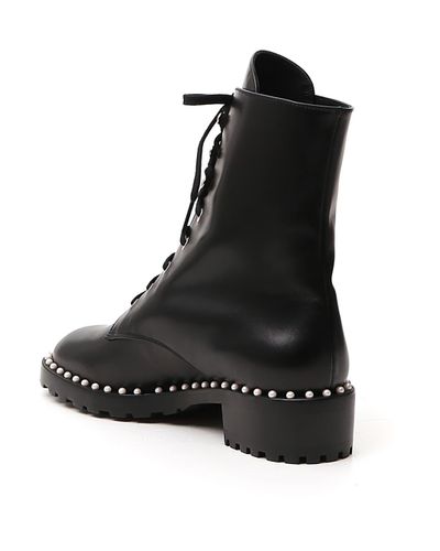 stuart weitzman allie combat boots