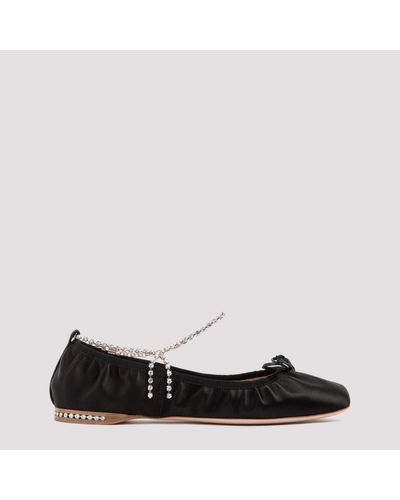 miu miu crystal flats