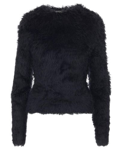 black fur sweater