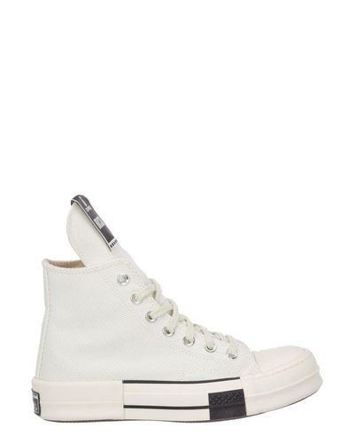 Rick Owens DRKSHDW Cotton X Converse 70s High Top Sneakers in White for Men | Lyst UK