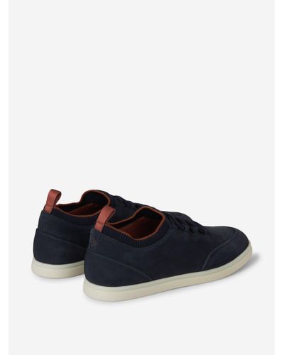Loro Piana Leather Soho Walk Sneakers in Navy (Blue) for Men - Lyst