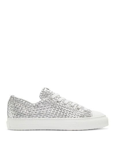 stuart weitzman metallic sneakers