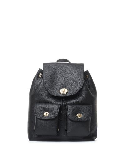black coach backpack purse
