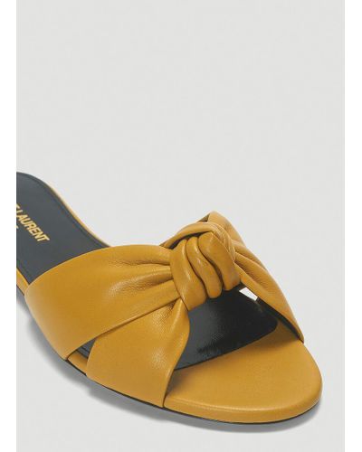 saint laurent bianca flat sandals