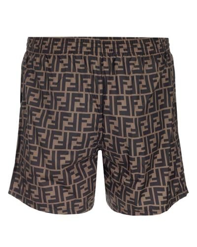 Fendi swim shorts grey Clearance