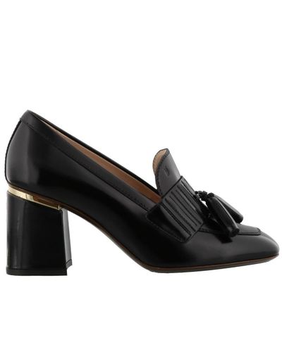 tod's heeled loafers