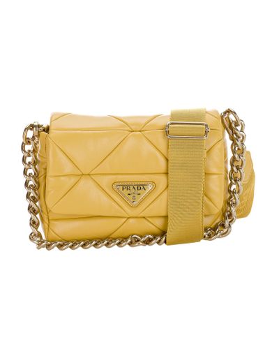 prada triangle logo clutch