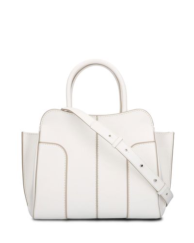 Tod's Leather Large Sella Tote Bag in White - Lyst