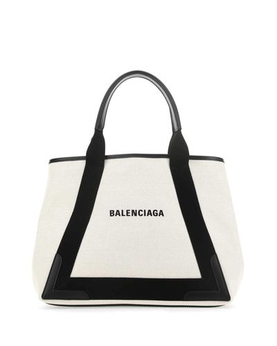 balenciaga navy medium cabas
