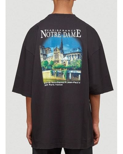 Balenciaga notre dame t shirt Clearance