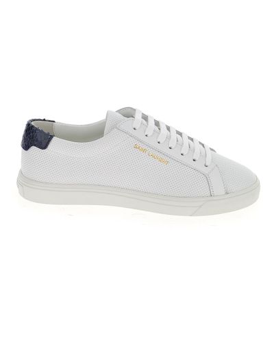 saint laurent andy sneaker white