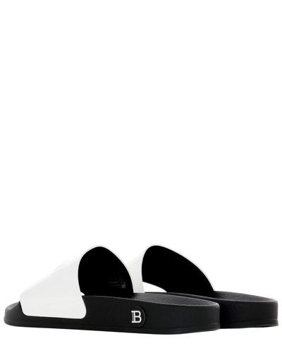 balmain slides white