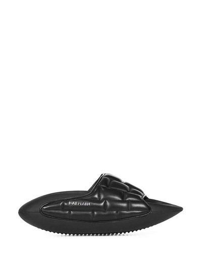 balmain slides puffy