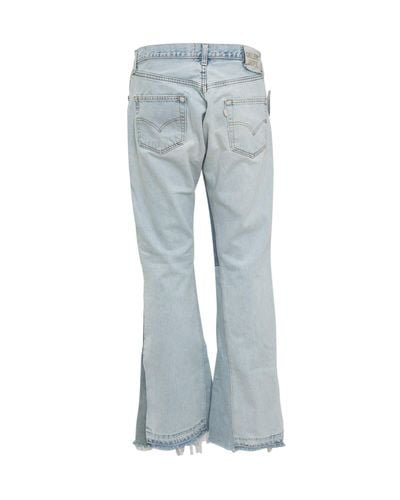 GALLERY DEPT. Denim Distressed Flared Jeans in Blue for Men - Lyst