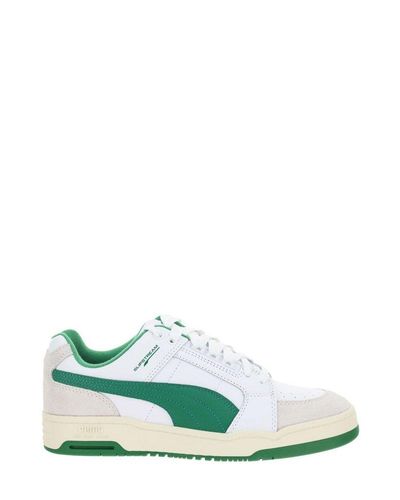 PUMA Leather Slipstream Reprise Low-top Sneakers in Green for Men ...