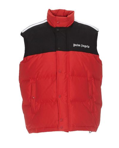 Palm Angels Synthetic Padded Gilet in Red Black (Red) for Men - Lyst