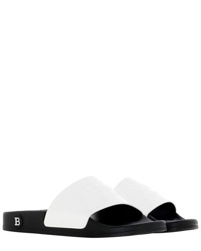 balmain slides white