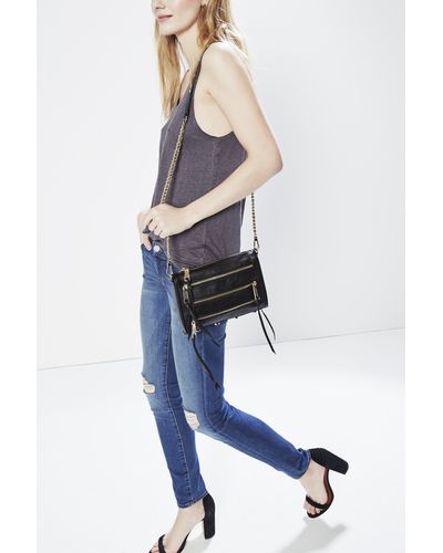 rebecca minkoff three zip crossbody