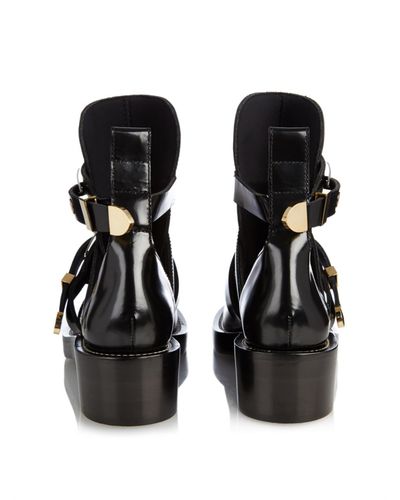 balenciaga cut out ankle boots