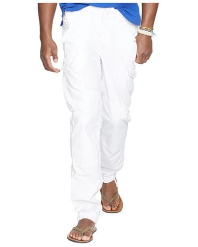 white polo cargo pants