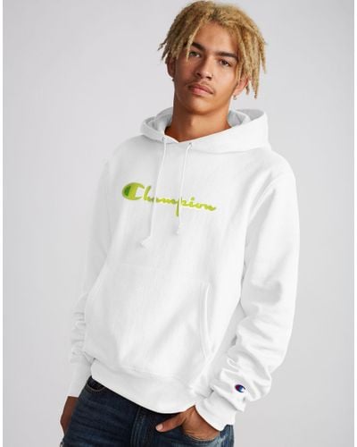Neon champion hoodie Clearance