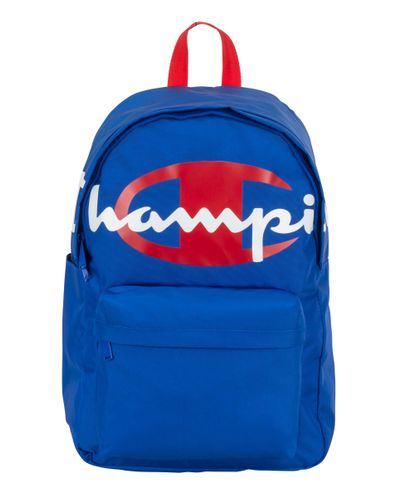light blue champion backpack