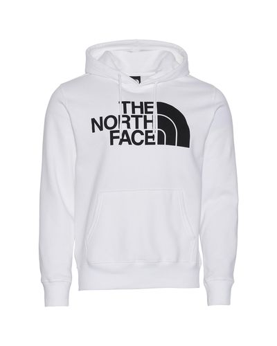 the north face white black