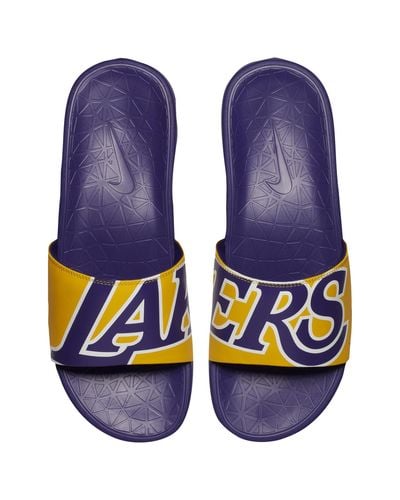 Nike Los Angeles Lakers Benassi Solarsoft Nba Slide for Men | Lyst