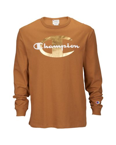 champion t shirt brown Off 51% - canerofset.com