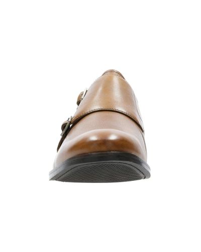 Hen imod stadig Bil Clarks Leather Edward Monk Mens Monk Strap Shoes in Tan (Brown) for Men -  Lyst