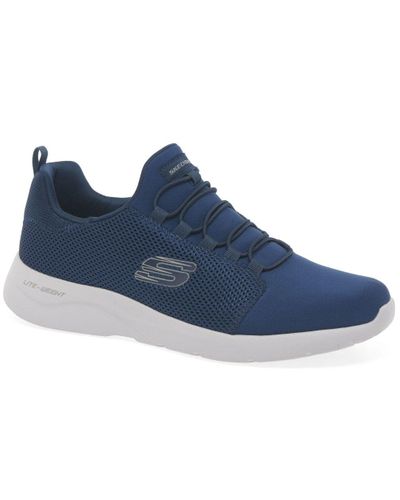 Skechers Dynamight 2.0 Mens Bungee Lace Trainers in Navy (Blue) for Men ...