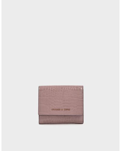 charles & keith croc effect small wallet