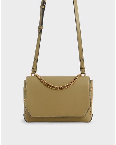 charles and keith shoulder bag chain