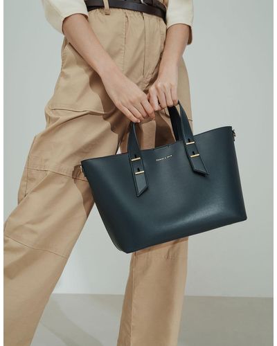 Charles & Keith Double Handle Slouchy Bag - Lyst