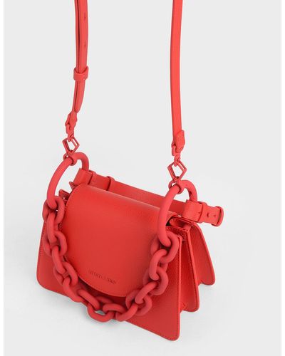 chunky chain link shoulder bolsa charles and keith