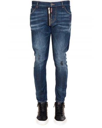 DSquared² Denim Dsquared M.b Zip Jeans in Denim (Blue) for Men - Lyst