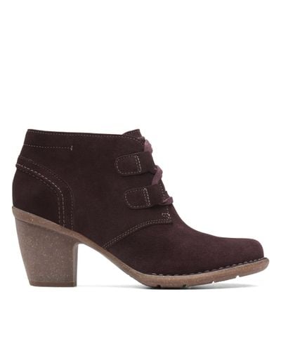 clarks brown booties